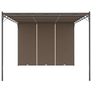 Gazebo da Giardino con Tenda Laterale 4x3x2,25 m Talpa cod mxl 66023