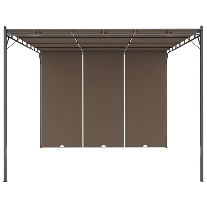 Gazebo da Giardino con Tenda Laterale 4x3x2,25 m Talpa cod mxl 66023