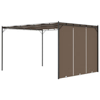 Gazebo da Giardino con Tenda Laterale 4x3x2,25 m Talpa cod mxl 66023