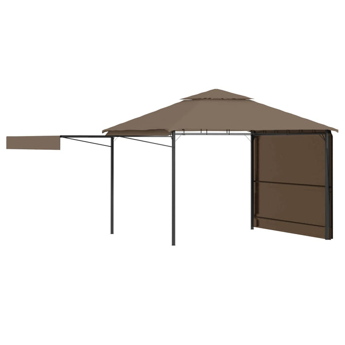  Gazebo Tetto Doppio Estendibile 3x3x2,75m Grigio Talpa 180g/m² cod mxl 66049