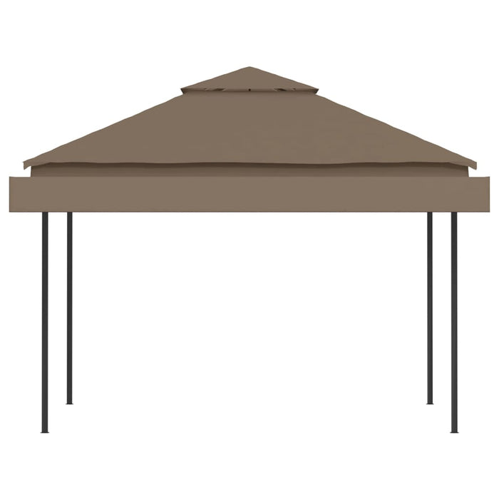  Gazebo Tetto Doppio Estendibile 3x3x2,75m Grigio Talpa 180g/m² cod mxl 66049