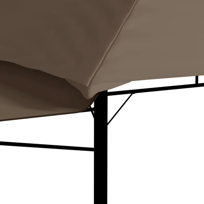  Gazebo Tetto Doppio Estendibile 3x3x2,75m Grigio Talpa 180g/m² cod mxl 66049