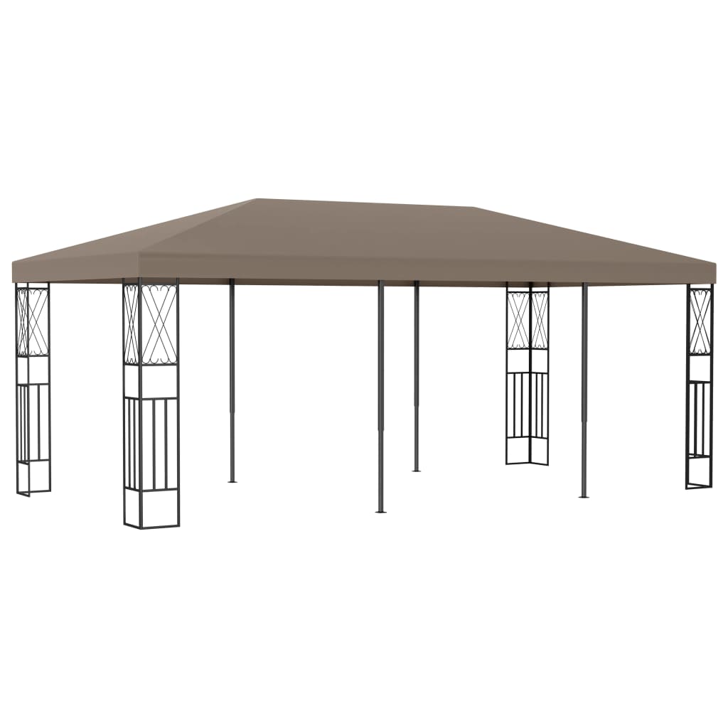 Gazebo 6x3 m Grigio Talpa in Tessuto 312271