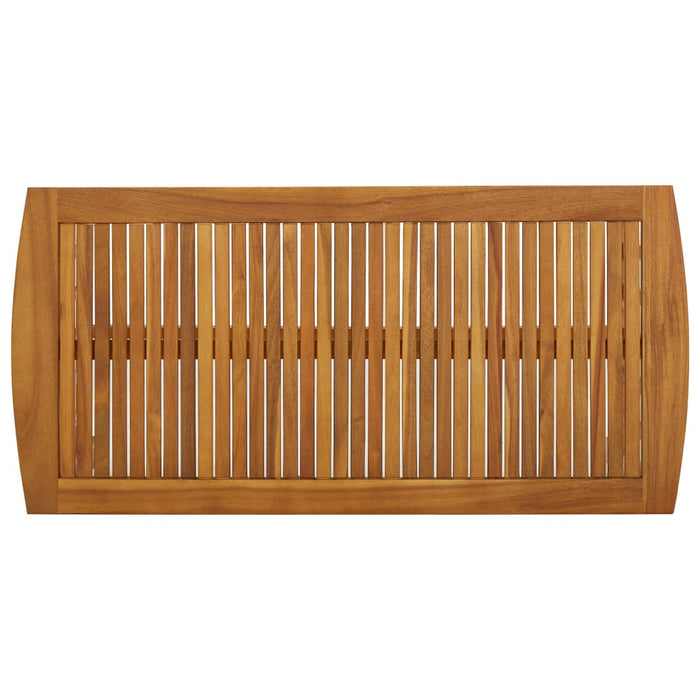 Tavolino da Caffè 102x50x43 cm in Legno Massello di Acacia 310255