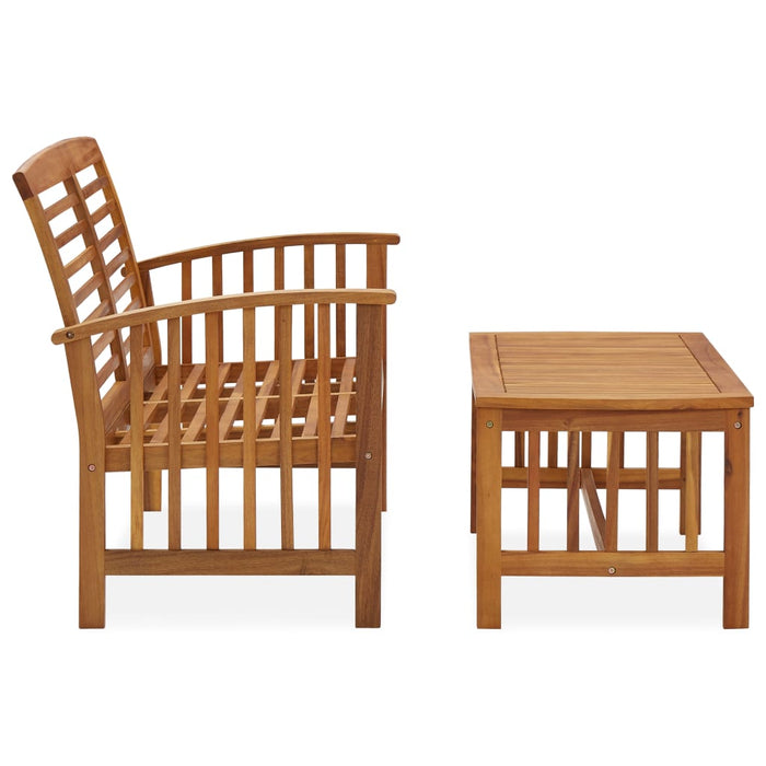 Set Divani da Giardino 2 pz in Legno Massello di Acacia cod mxl 43110