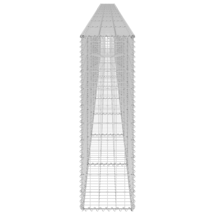 Gabbione con Copertura in Acciaio Zincato 900x30x100 cm