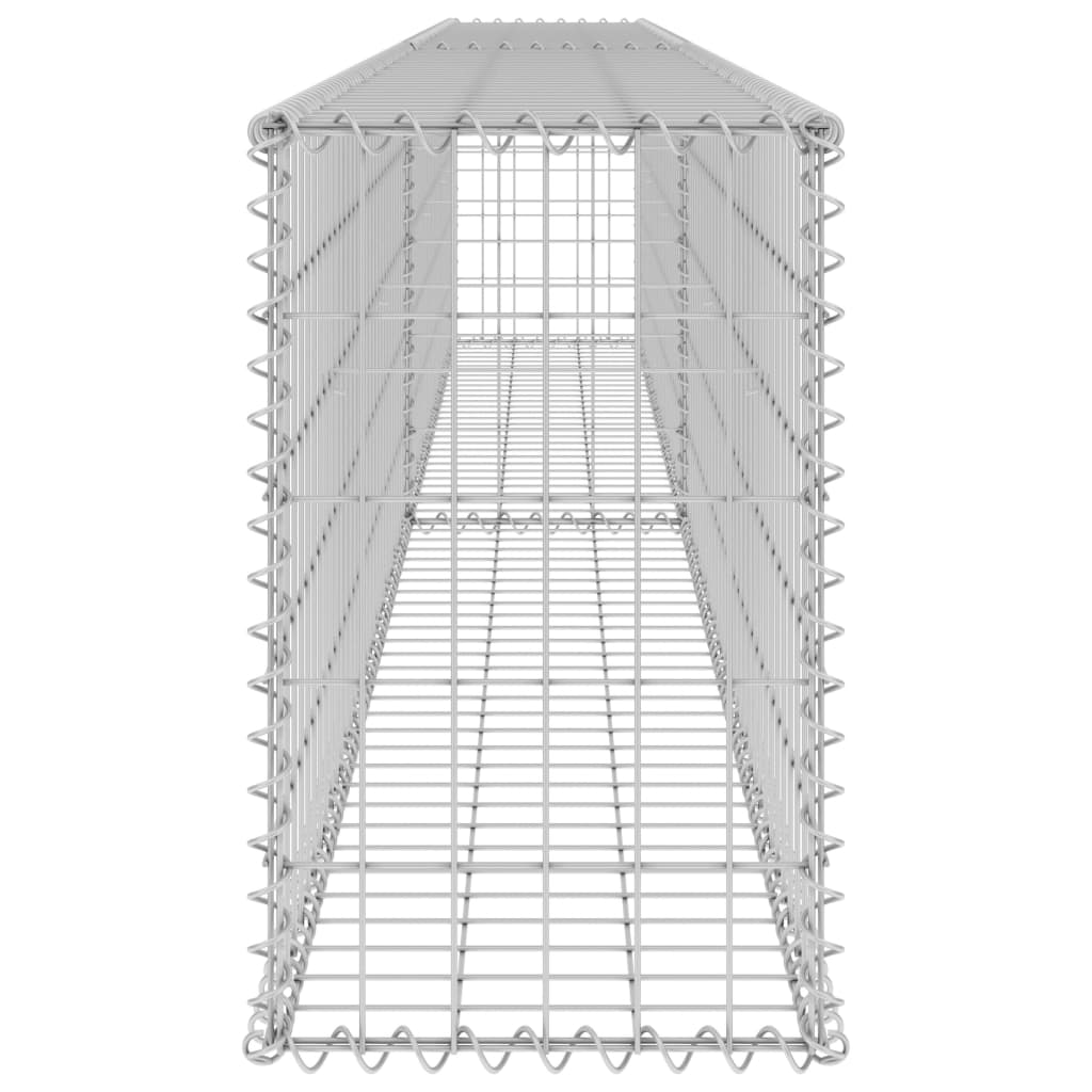 Gabbione con Copertura in Acciaio Zincato 300x30x50 cm