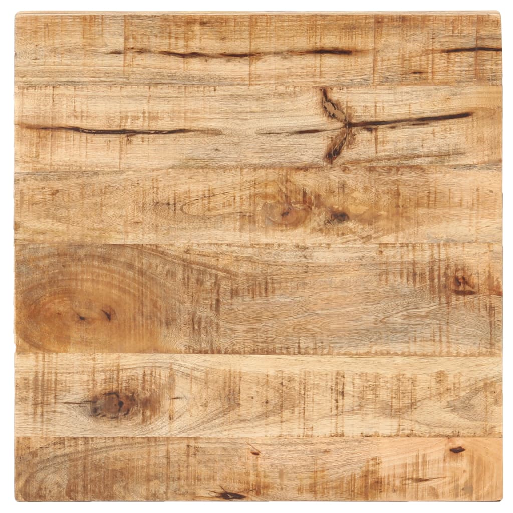 Tavolino da Bistrot Quadrato 50x50x75 cm Legno di Mango Grezzo cod mxl 58867