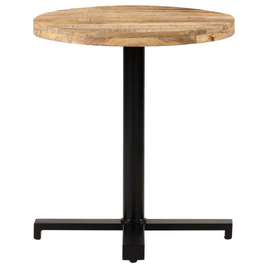 Tavolino da Bistrot Rotondo Ø70x75 cm in Legno di Mango Grezzo 320267