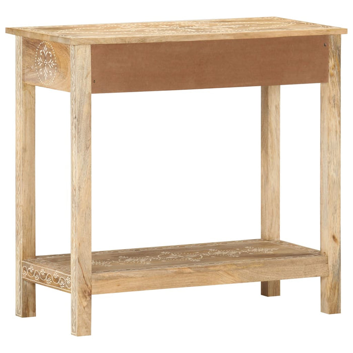 Tavolo Consolle 80x35x74 cm in Legno Massello di Mango