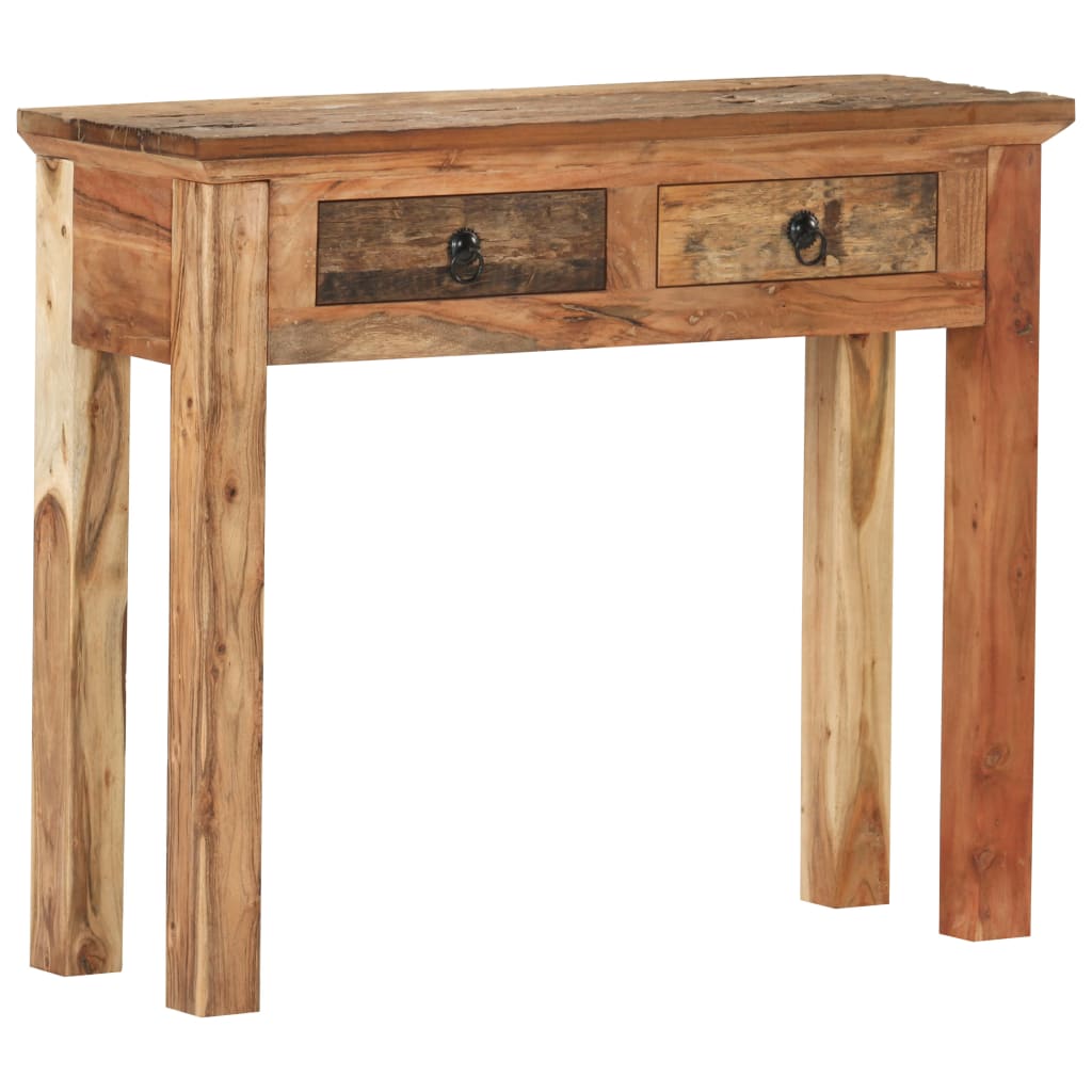 Tavolo Consolle 90,5x30x75cm in Legno di Acacia e di Recupero 320381