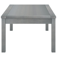 Tavolino da Caffè 100x50x33 cm Grigio Legno Massello di Acacia cod mxl 34503