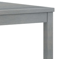 Tavolino da Caffè 100x50x33 cm Grigio Legno Massello di Acacia cod mxl 34503