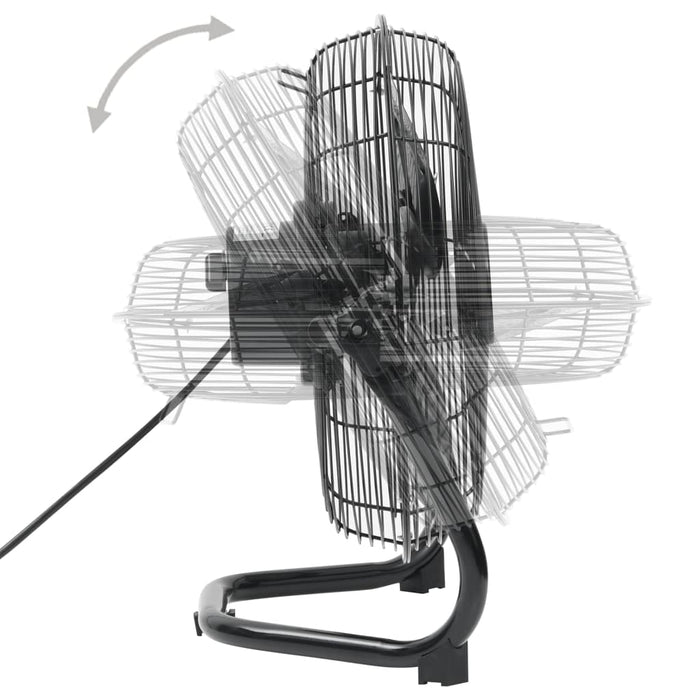 Ventilatore da Pavimento a 3 Velocità 60 cm 120 W Nero 51452