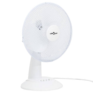 Ventilatore da Tavolo a 3 Velocità 30 cm 40 W Bianco cod mxl 42731