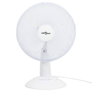 Ventilatore da Tavolo a 3 Velocità 30 cm 40 W Bianco cod mxl 42731