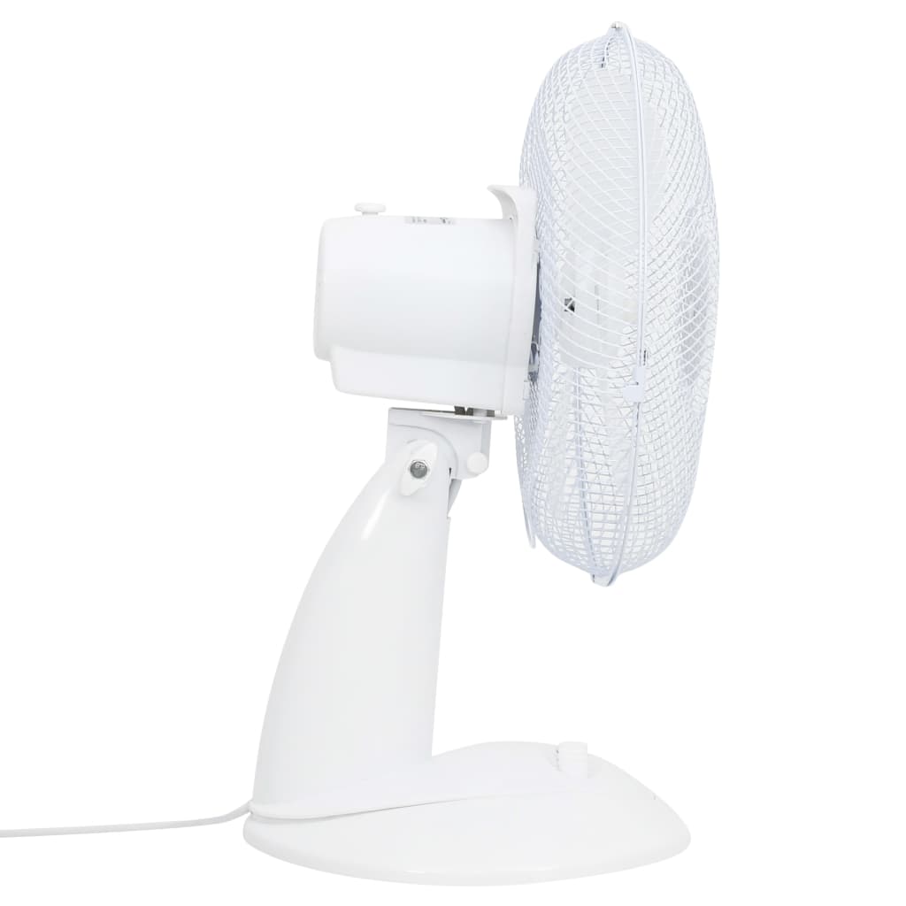 Ventilatore da Tavolo a 3 Velocità 30 cm 40 W Bianco cod mxl 42731