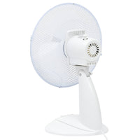 Ventilatore da Tavolo a 3 Velocità 30 cm 40 W Bianco cod mxl 42731