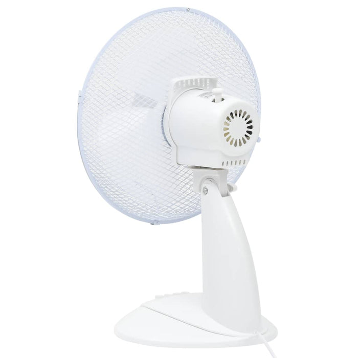 Ventilatore da Tavolo a 3 Velocità 30 cm 40 W Bianco cod mxl 42731