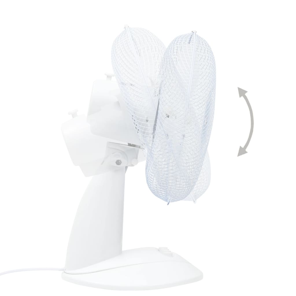 Ventilatore da Tavolo a 3 Velocità 30 cm 40 W Bianco cod mxl 42731