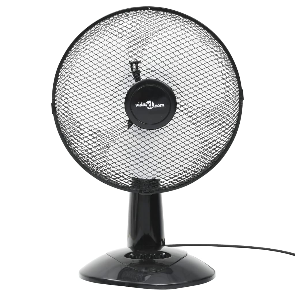 Ventilatore da Tavolo a 3 Velocità 30 cm 40 W Nero