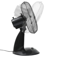 Ventilatore da Tavolo a 3 Velocità 30 cm 40 W Nero