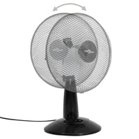 Ventilatore da Tavolo a 3 Velocità 30 cm 40 W Nero