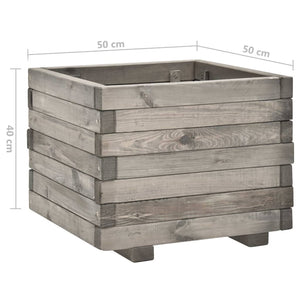 Fioriera da Giardino 50x50x40 cm in Legno Massello di Pino cod mxl 57118