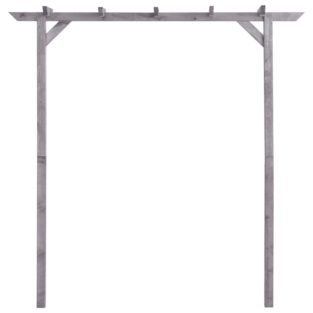 Pergolato da Giardino Grigio 200x40x205 cm in Pino Impregnato cod mxl 74084