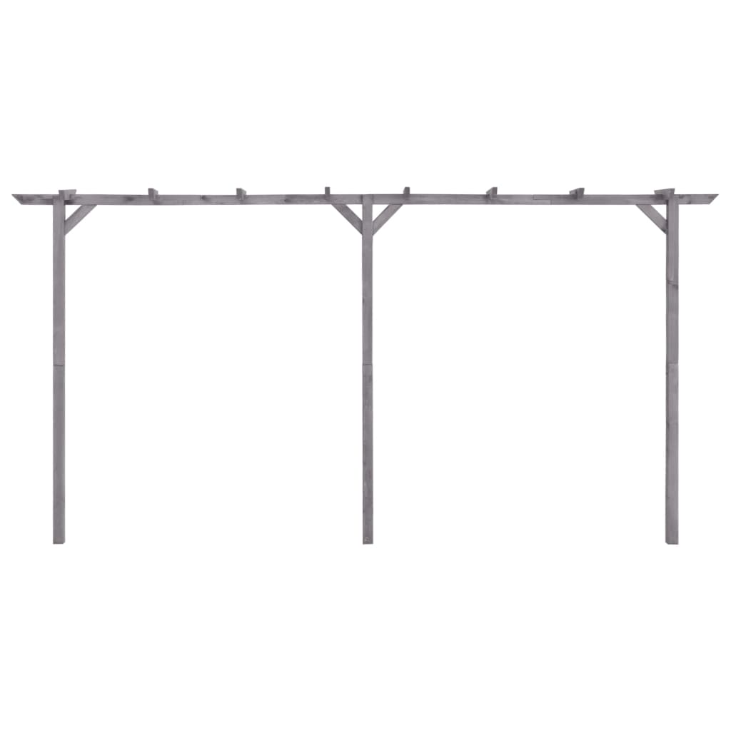 Pergolato da Giardino Grigio 400x40x205 cm in Pino Impregnato cod mxl 74240