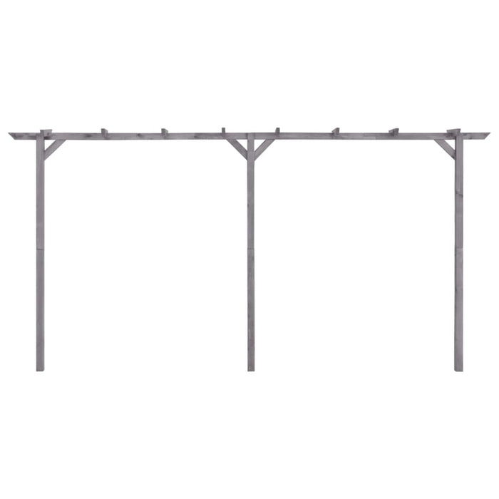 Pergolato da Giardino Grigio 400x40x205 cm in Pino Impregnato cod mxl 74240