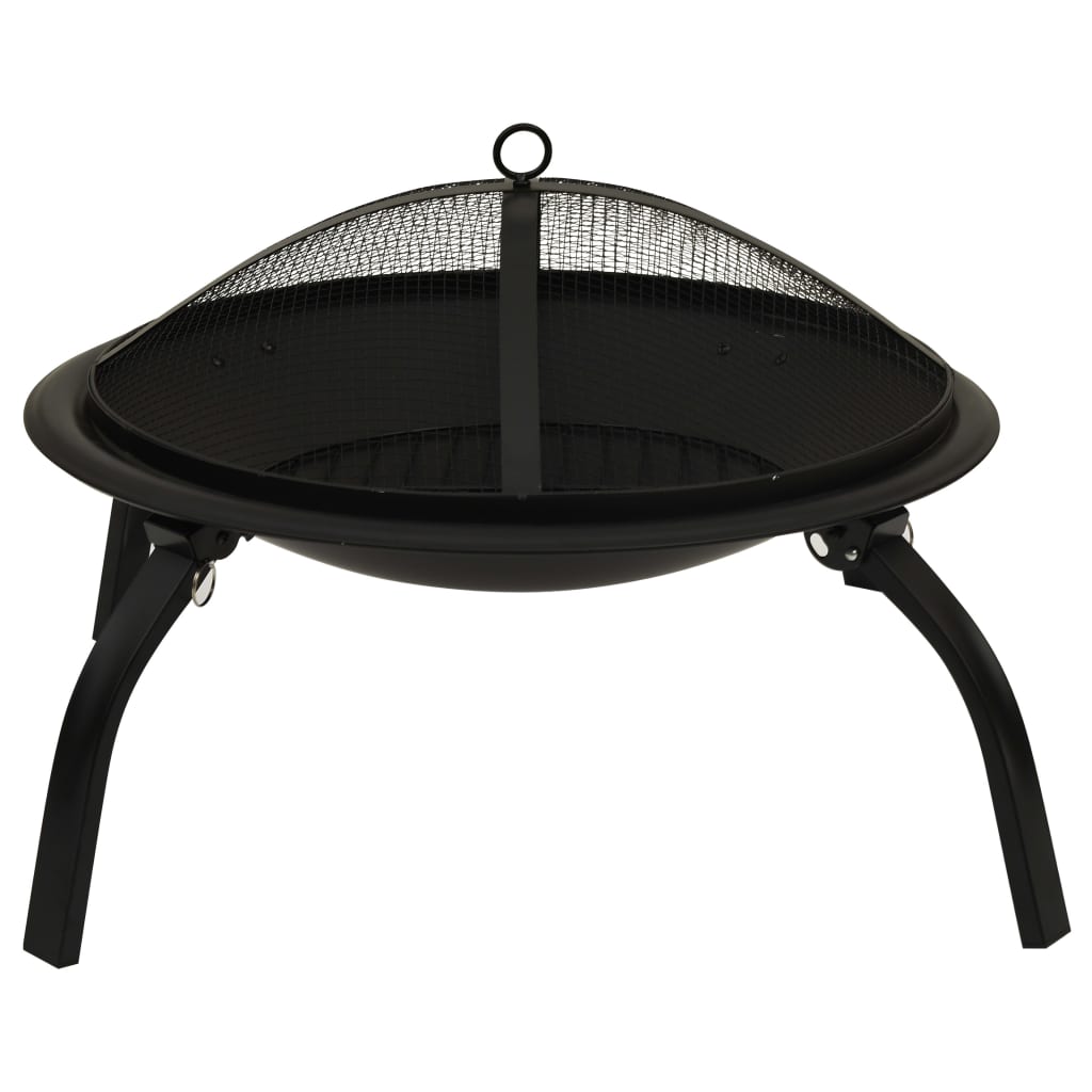 Braciere e Barbecue 2 in 1 con Attizzatoio 56x56x49 cm Acciaio cod mxl 70977