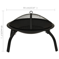 Braciere e Barbecue 2 in 1 con Attizzatoio 56x56x49 cm Acciaio 313352