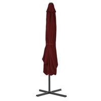 Ombrellone con Palo in Acciaio Rosso Bordò 250x250x230 cm