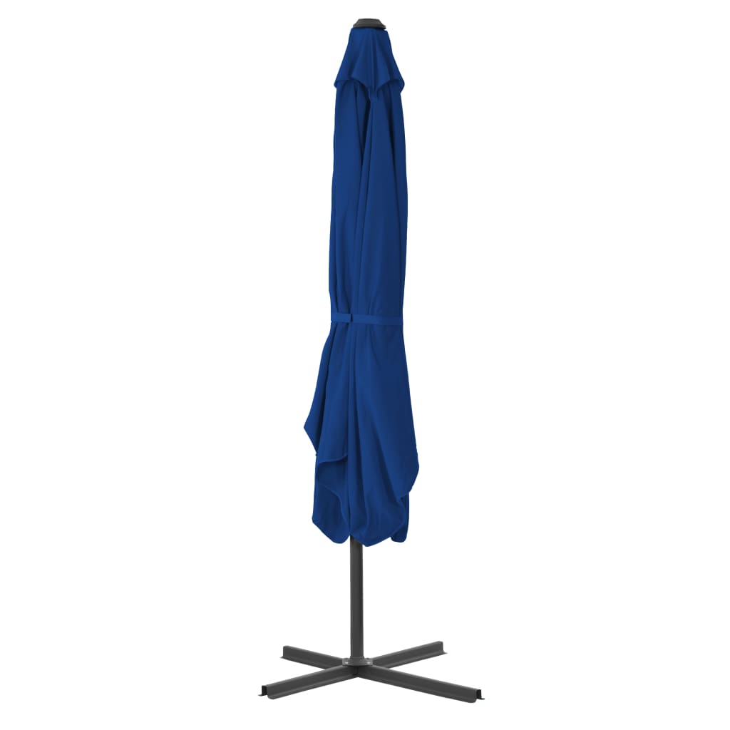 Ombrellone con Palo in Acciaio Blu 250x250x230 cm