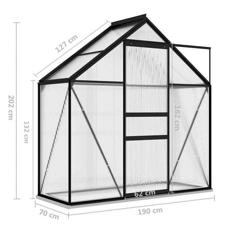 Serra Antracite in Alluminio 1,33 m² 312064