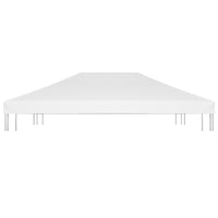 Copertura Superiore per Gazebo 270 g/m² 4x3 m Bianca 312083