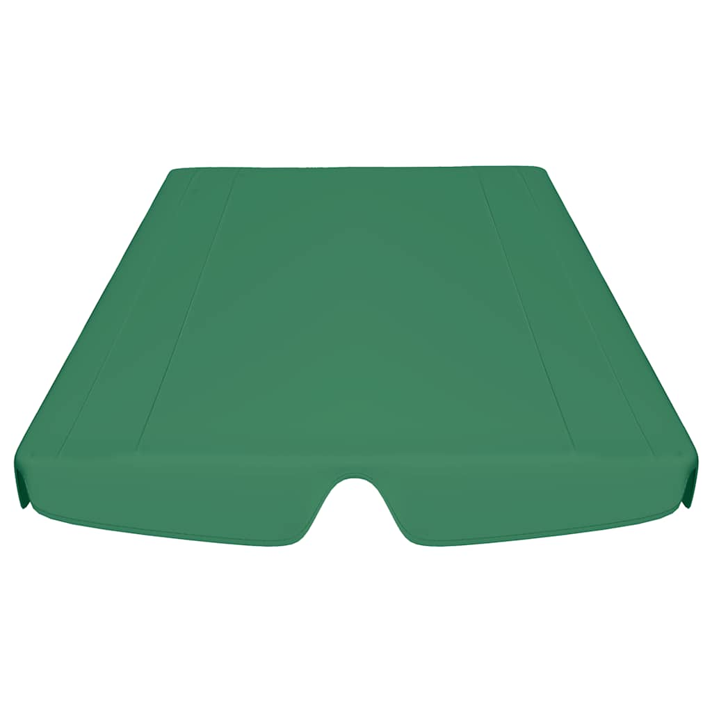 Baldacchino per Dondolo da Giardino Verde 150/130x70/105 cm 312101