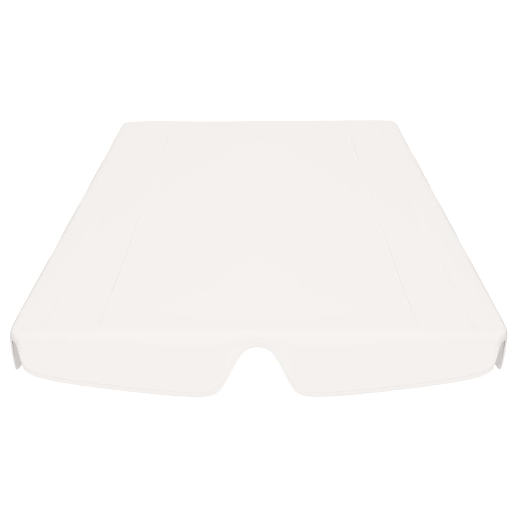 Baldacchino per Dondolo da Giardino Bianco 150/130x70/105 cm cod mxl 59212