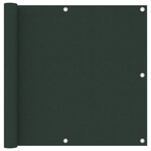 Paravento da Balcone Verde Scuro 90x300 cmTessuto Oxford cod mxl 66553