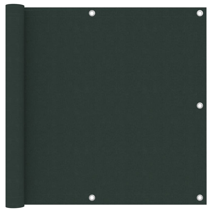 Paravento da Balcone Verde Scuro 90x600 cm Tessuto Oxford 135003