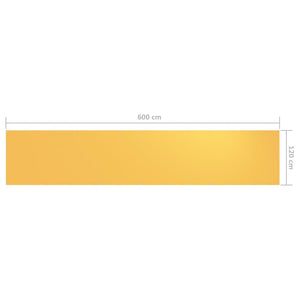 Paravento Balcone Giallo 120x600 cm Tessuto Oxford 135031