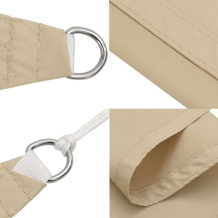 Parasole a Vela in Tela Oxford Quadrato 3x3 m Beige cod mxl 18260