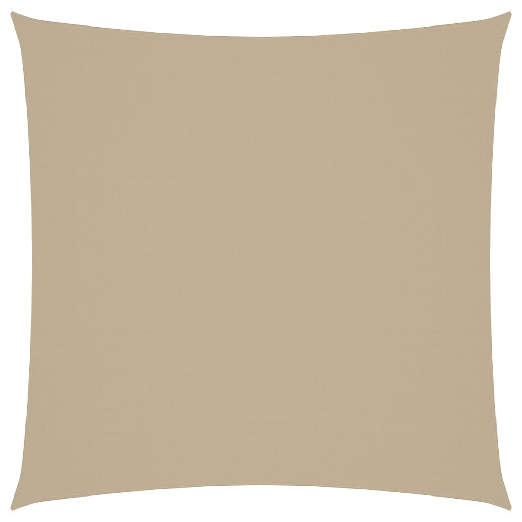 Parasole a Vela in Tela Oxford Quadrato 7x7 m Beige