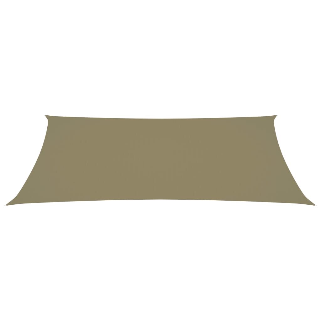 Parasole a Vela Oxford Rettangolare 2x5 m Beige