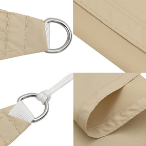 Parasole a Vela Oxford Rettangolare 2x5 m Beige