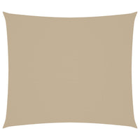 Parasole a Vela Oxford Rettangolare 2,5x3 m Beige