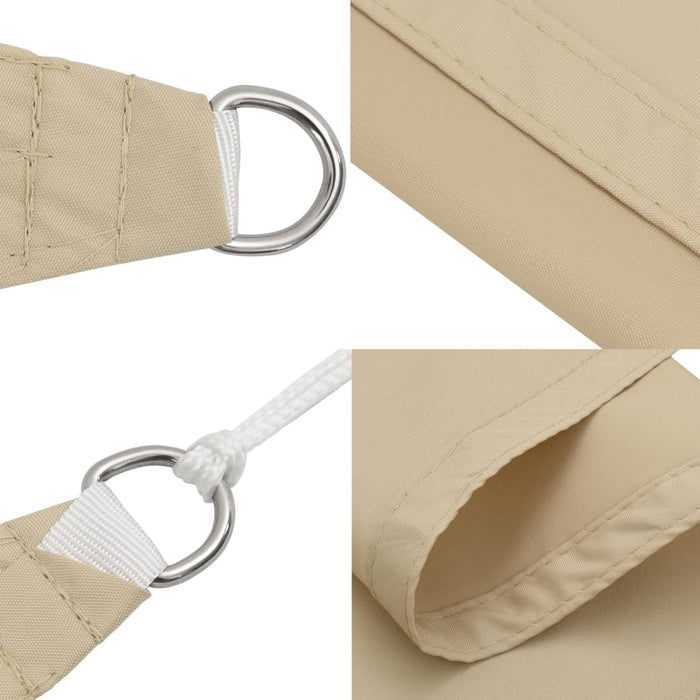 Parasole a Vela Oxford Rettangolare 2,5x3 m Beige 135150