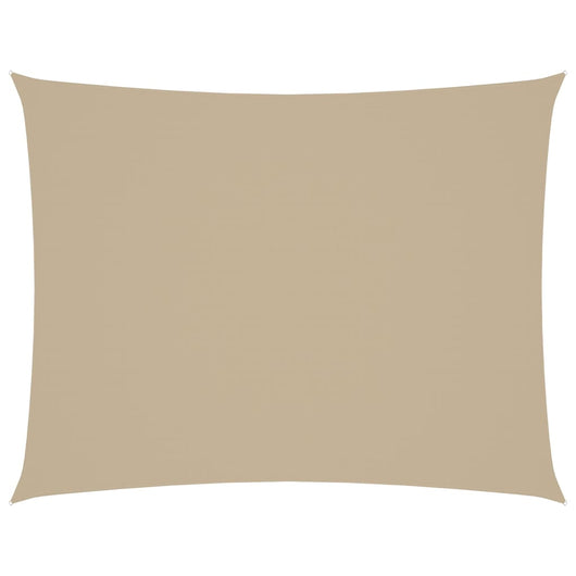 Parasole a Vela Oxford Rettangolare 2,5x3,5 m Beige 135151