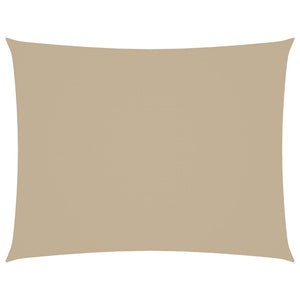 Parasole a Vela Oxford Rettangolare 2,5x4 m Beige 135152